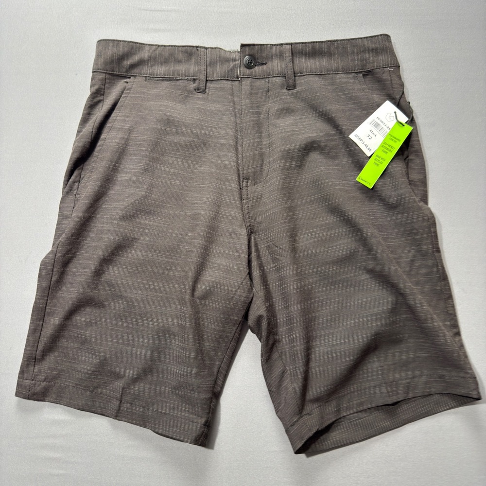 Burnside Mens Hybrid Shorts Size 32 Casual Flat Front‎ Brown
